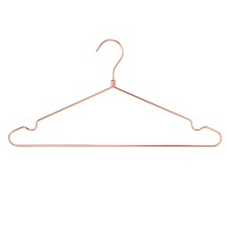 10 stk Roseguld metalbjle 42cm m/stang og hak p skulder