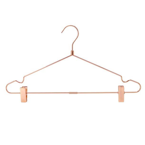 10 stk Roseguld metalbjle 42cm m/stang og clips