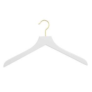 5 stk Blusebjle 41cm hvid m/guld krog