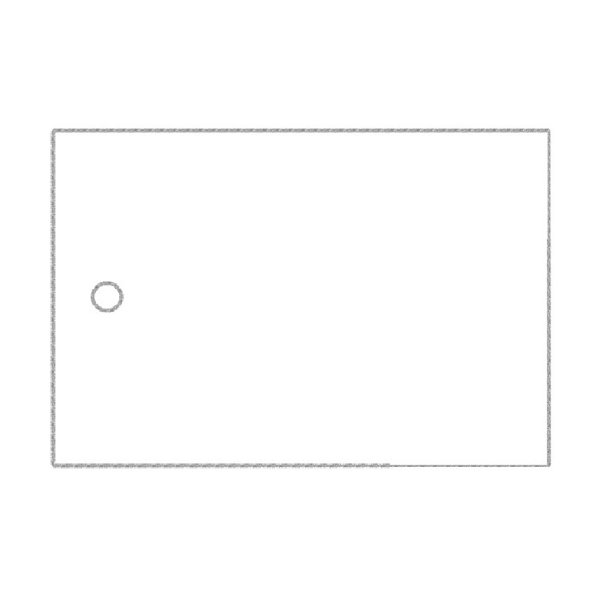 1000stk Kartonmrker hvid, 44x73mm
