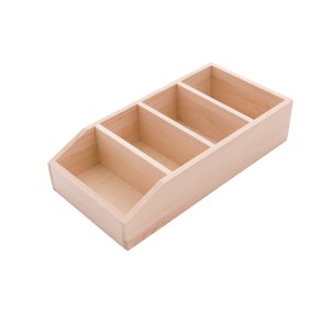 Krydderiboks med 4 rum, 28x15cm