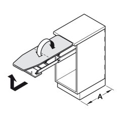 Strygebr�t t/montering bag skuffefront