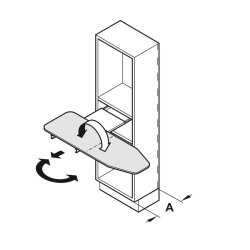 Strygebr�t t/montering p� hylde